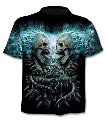 Camiseta estampada en 3D