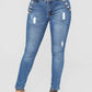 Ripped hole fashion Jeans Women High Waist skinny pencil Denim Pants Elastic Stretch embroidery sexy Jeans women high street