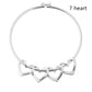 piercing curved peach heart bracelet