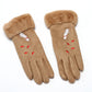 Guantes mujer invierno guantes de gamuza damas