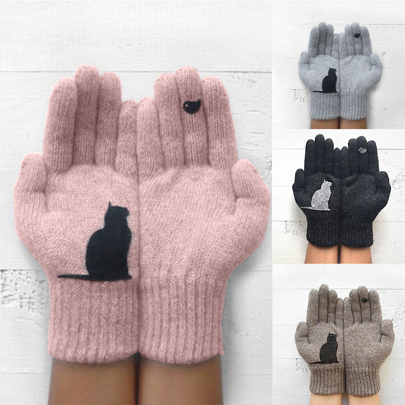 Guantes de lana para mujer.