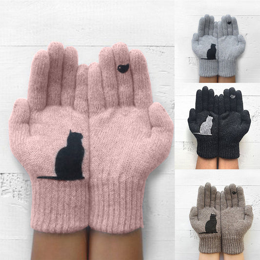 Guantes de lana para mujer.