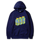Loose hooded sweatshirt
