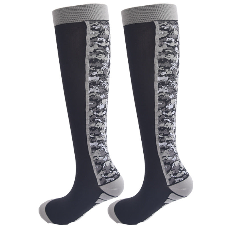 Calcetines de compresión de tubo largo al aire libre para hombres y mujeres, calcetines deportivos para correr y Fitness 