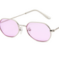 Polygonal sunglasses irregular small box colorful marine film sunglasses men cross-border sales glasses