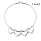 piercing curved peach heart bracelet