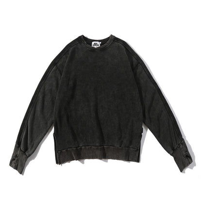 Distressed Sleeveless Sweatshirt