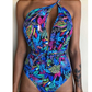 One Piece Swimsuit Backless Monokini Swimwear Women
