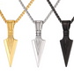 European America jewelry men stainless steel spear necklace with chain