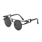 Men and women round metal sunglasses