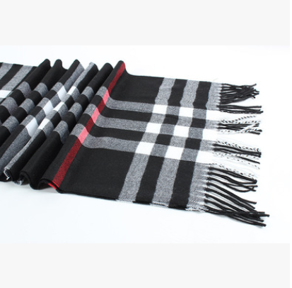 New England style sub Babage classic fashion all-match cashmere scarf for men wholesale manufacturers