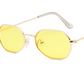 Polygonal sunglasses irregular small box colorful marine film sunglasses men cross-border sales glasses