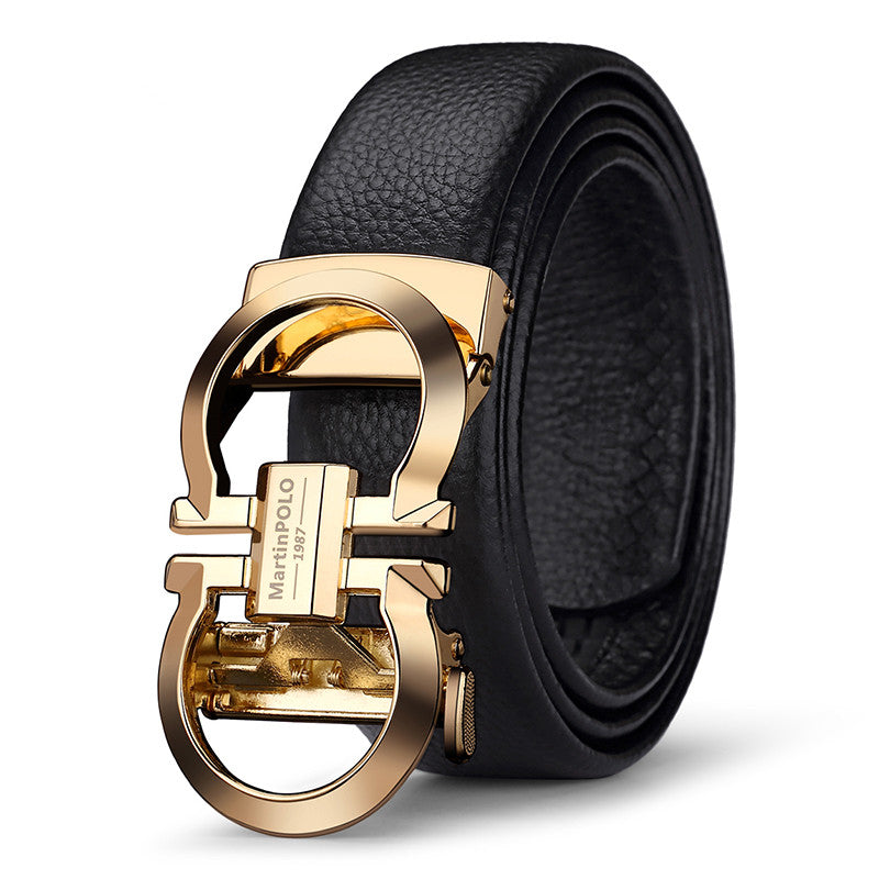 Leather Belt Head For Young And Middle-Aged People