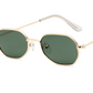 Polygonal sunglasses irregular small box colorful marine film sunglasses men cross-border sales glasses