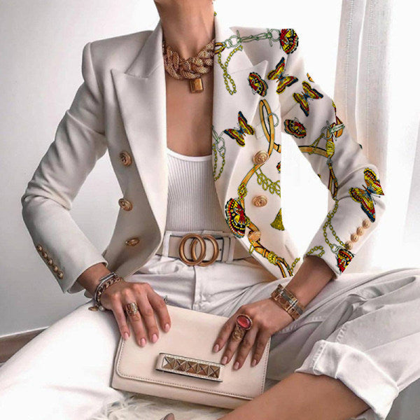 Printed Jacket Women Autumn Amazon New Fashion Street Style Jacket Women