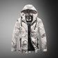 Men Winter Jacket With Velvet Pattern