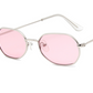 Polygonal sunglasses irregular small box colorful marine film sunglasses men cross-border sales glasses