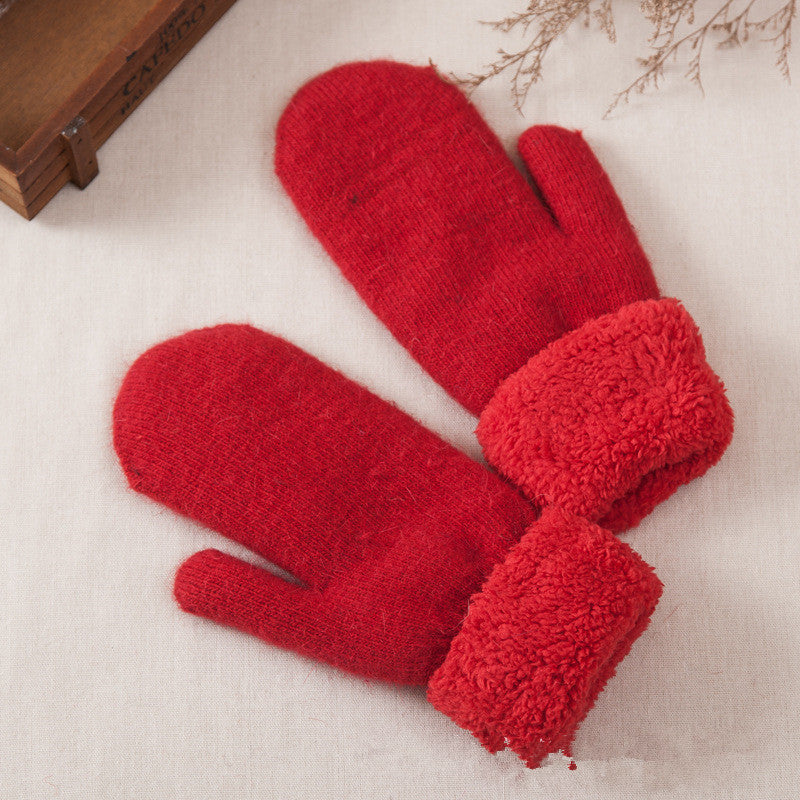 Wool gloves for women