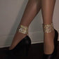 Geometric square diamond anklet anklet