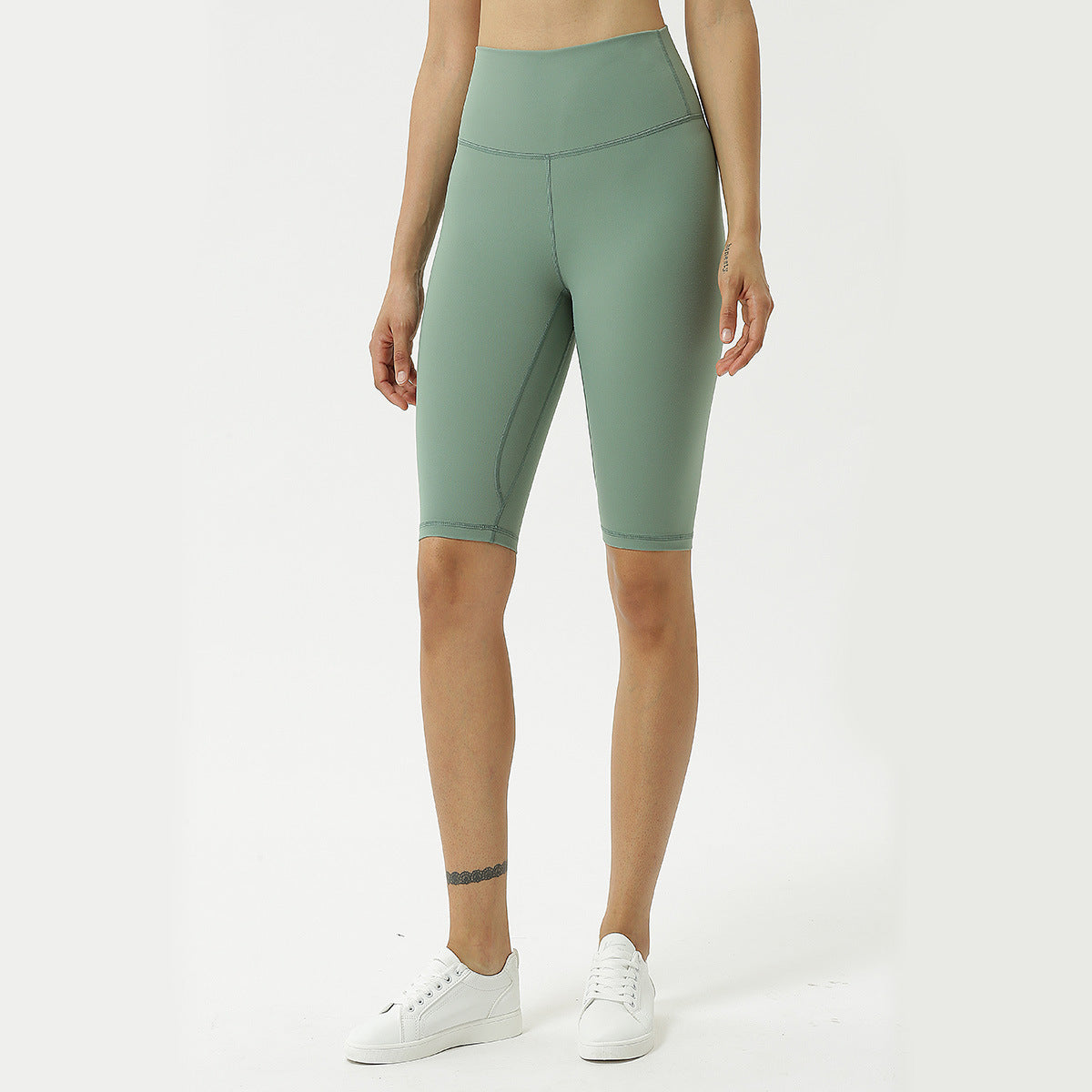 Pantalones de yoga desnudos pantalones de yoga de cintura alta para mujer