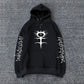 Printed hooded sweatshirt