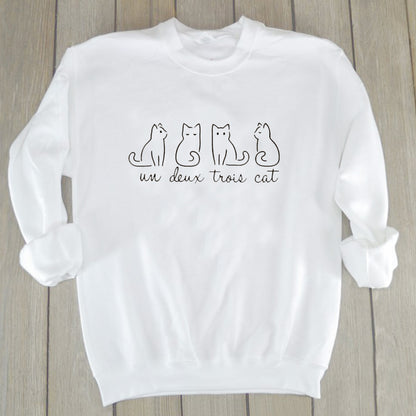 Cat print sweatshirt