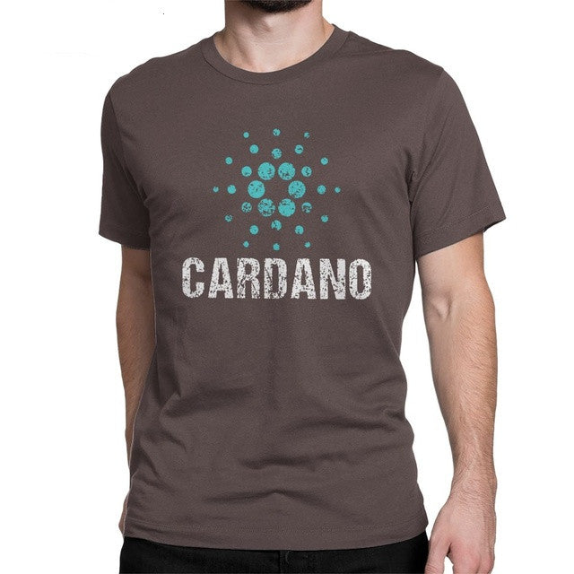 Cardano Ada Logo Cryptos Vintage Tee Men Cotton