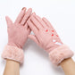 Guantes mujer invierno guantes de gamuza damas