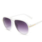Retro round frame T-shaped sunglasses for men