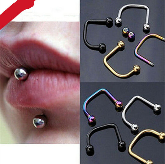 Joyería piercing del cuerpo 316 labio médico del acero inoxidable