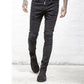 Men Stretch Ripped Biker Jeans