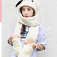Warm Gloves, Scarves, Hats, Plush Three Piece Set