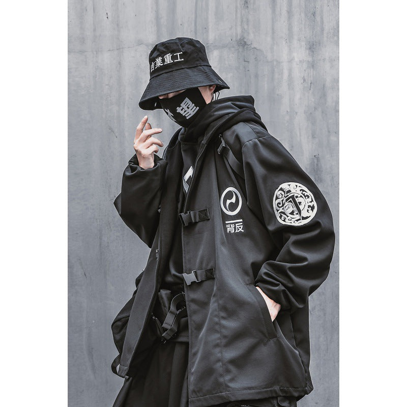 Hooded Coats For Men And Women Loose Medium Length