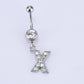 English alphabet hypoallergenic body piercing navel