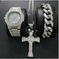 Mens Watches Luxury Brand Fashion Diamond Date Quartz Watch