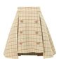 Woolen skirt plaid skirt