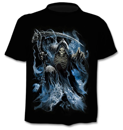 Camiseta estampada en 3D