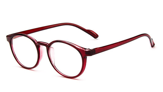 Optical Glasses Frame Eyeglasses With Clear Lens Glass Men Women Vintage Round Clear Transparent Women's Fake Glasses Frames