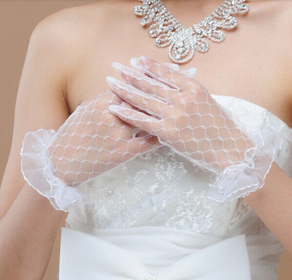 Guantes de novia de encaje damas