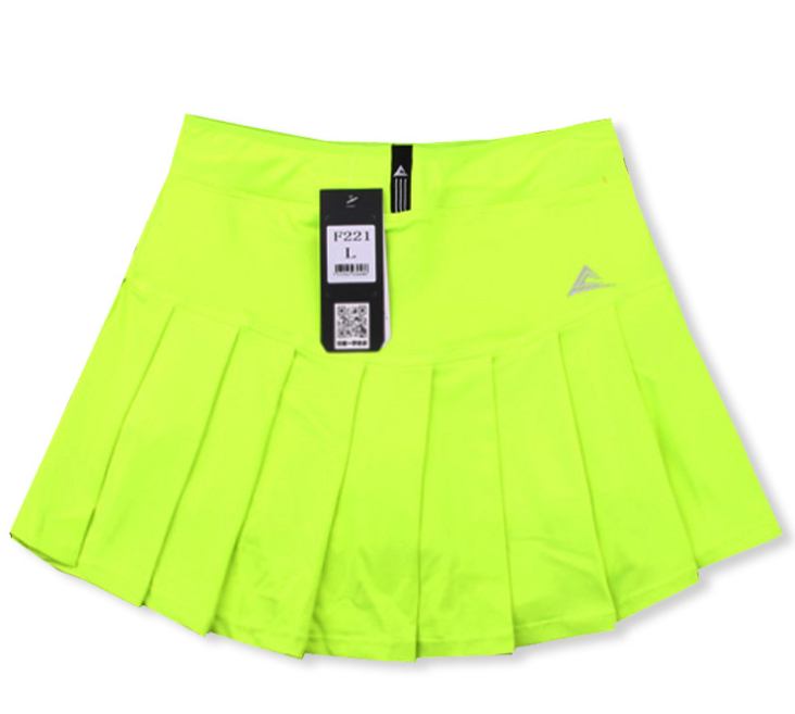 New Girls Tennis Skirts with Safety Shorts , Quick Dry Women Badminton Skirt