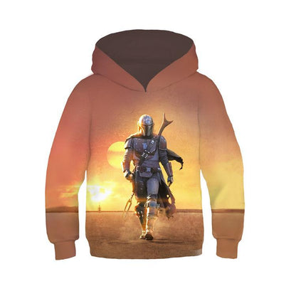The Mandalorian Anime Children's Sweatshirt Pullover Sweatshirt