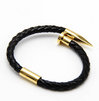 Men' Stainless Steel Braid Bracelet With Magnetic Buckle