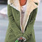 Women Plus Size Warm Coats Composite Plush Button Lapels Jacket Outwearcoat