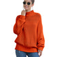 Turtleneck knitted sweater women