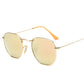 Sunglasses men and women retro metal sunglasses tide fashion coated reflective sunglasses