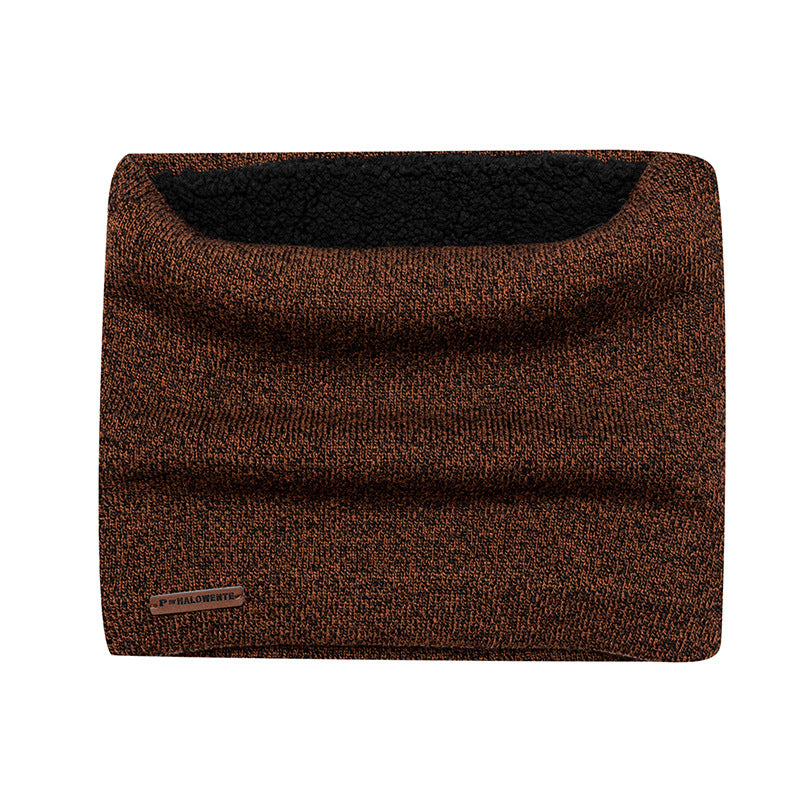 Outdoor Men's Knitted Thermal Pullover Scarf