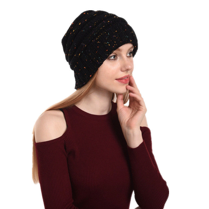 Gorros de lana tejidos para hombres y mujeres en invierno