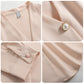 V-neck Chic Long-sleeve Blouse For Women Spring