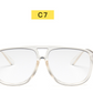 New Double Beam Big Frame Sunglasses For Men