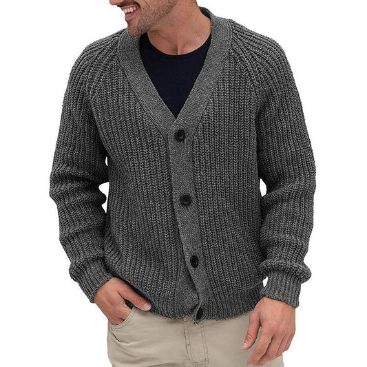 Otoño e invierno nuevo suéter cardigan hombres